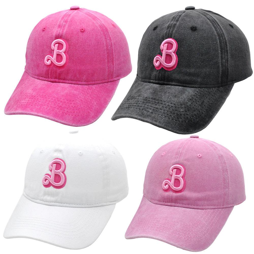 (Pre Order)Adults B letter Embroidered Cap