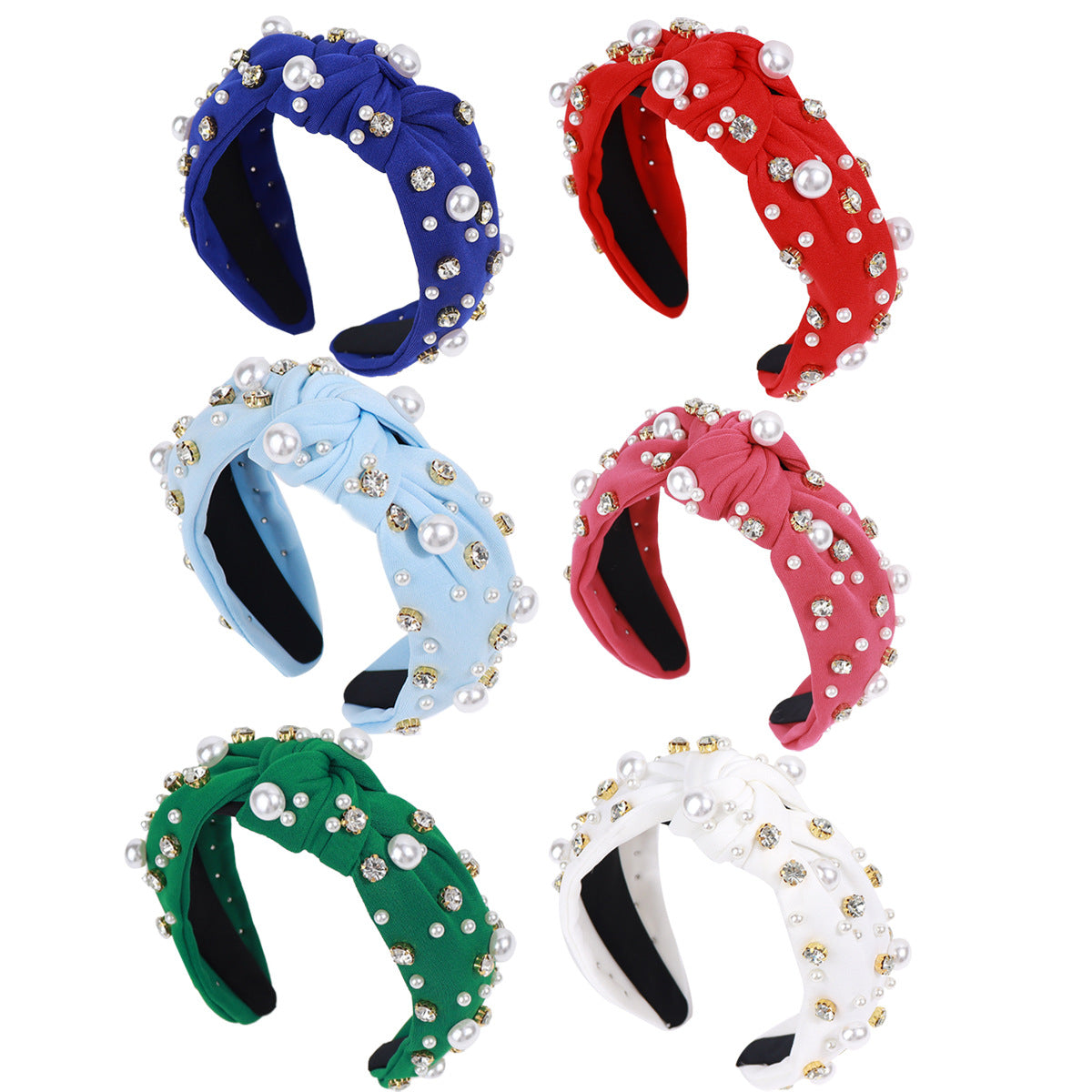 (Pre Order)Stylish Pearl Rhinestone Headband