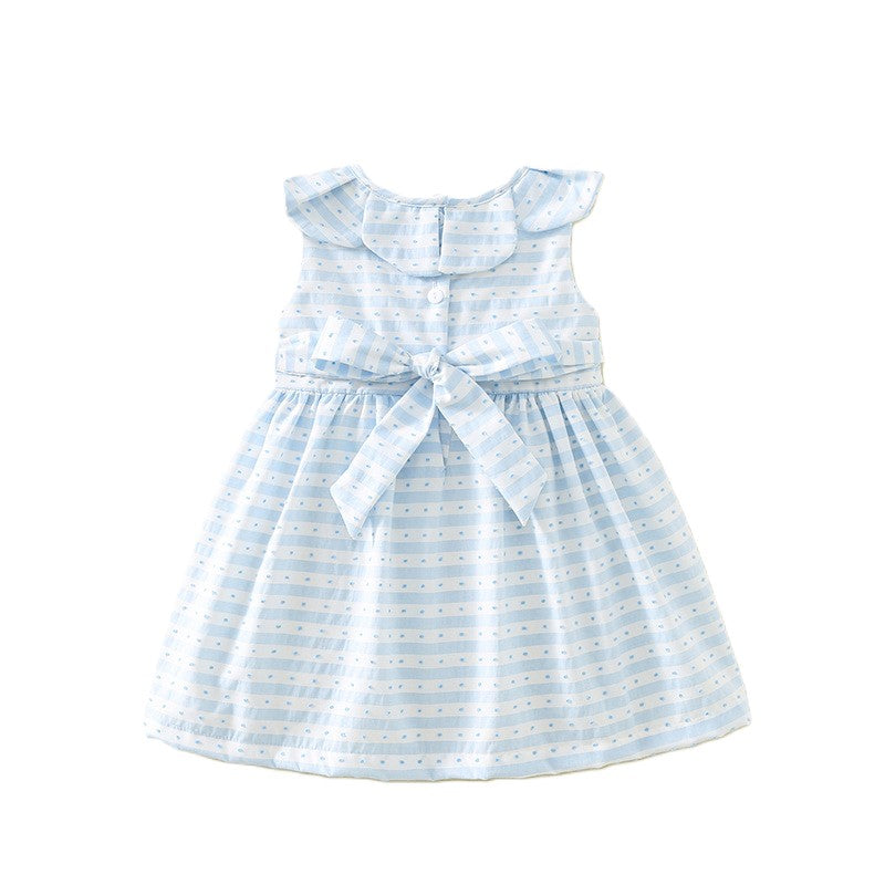 (In Production)One Pack(5 Pieces total)Sale Girls Ice Cream Embroidery Smocked Dress