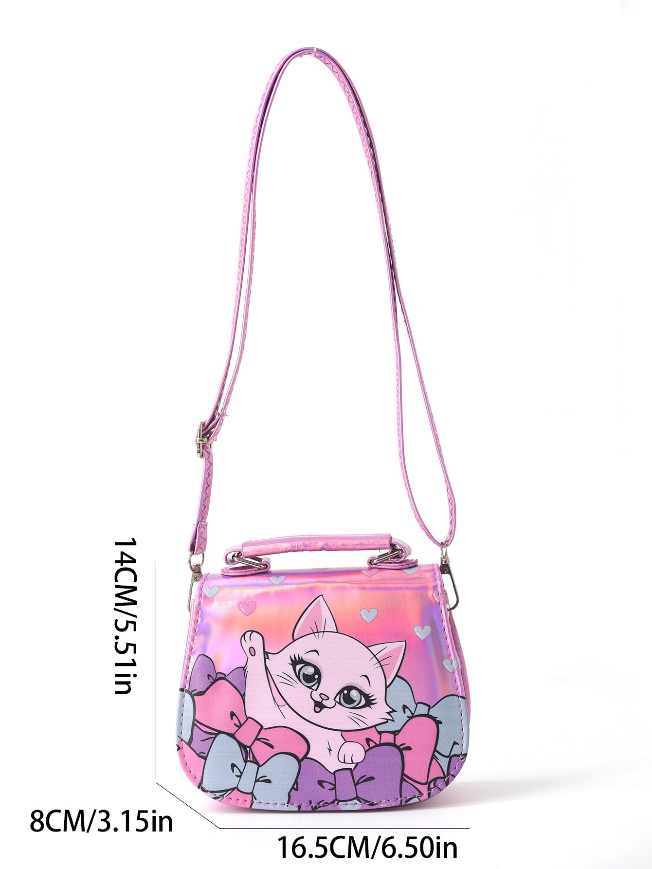(Pre Order)Girls Summer Kitty&Unicorn Print Crossbody Single-shoulder Bag