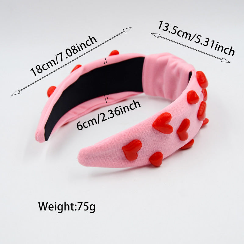 (Pre Order)Girls Valentine's Day Love Knot Headband