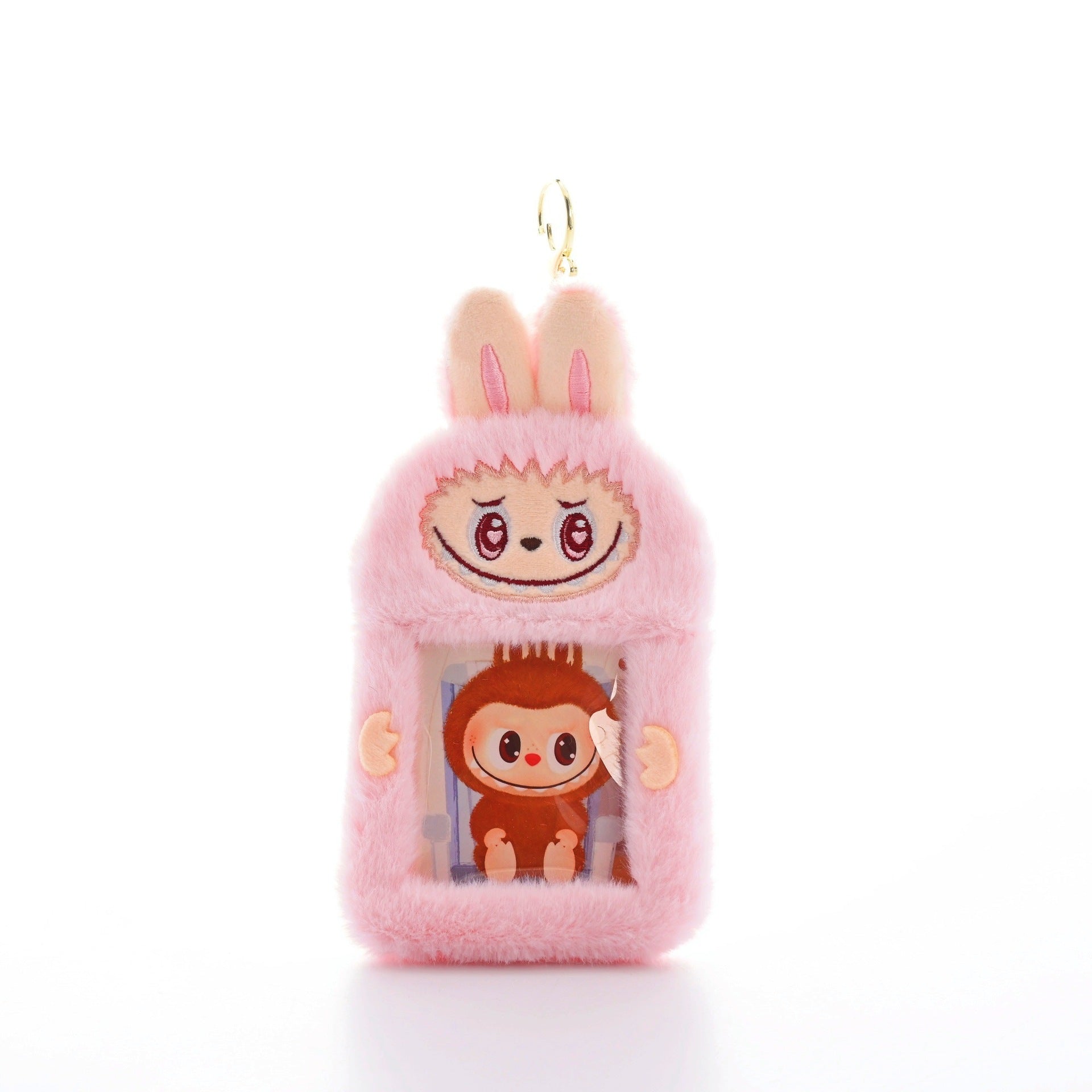 (Pre Order)Kids Cute Plush Keychain Card Case, Card Holder