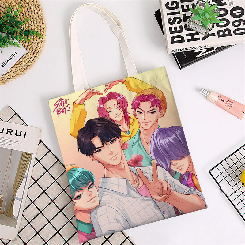 (Pre Order)Movie Character Canvas Bag