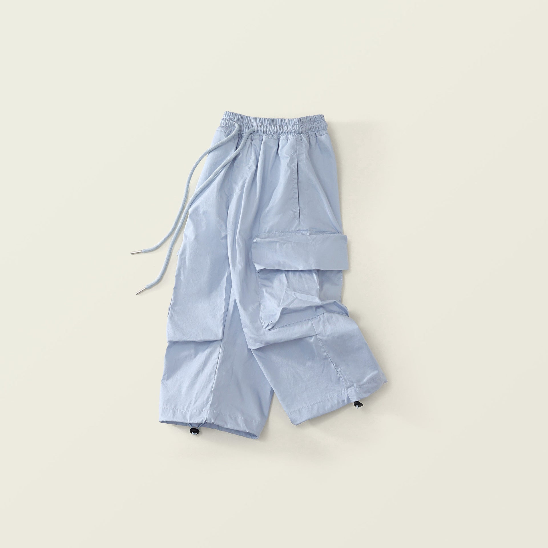 (In Production)Girls Spring Multicolored Pocket Cargo Pants