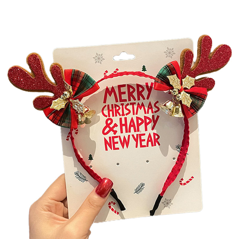 (Pre Order)Christmas Elk Bow Headband