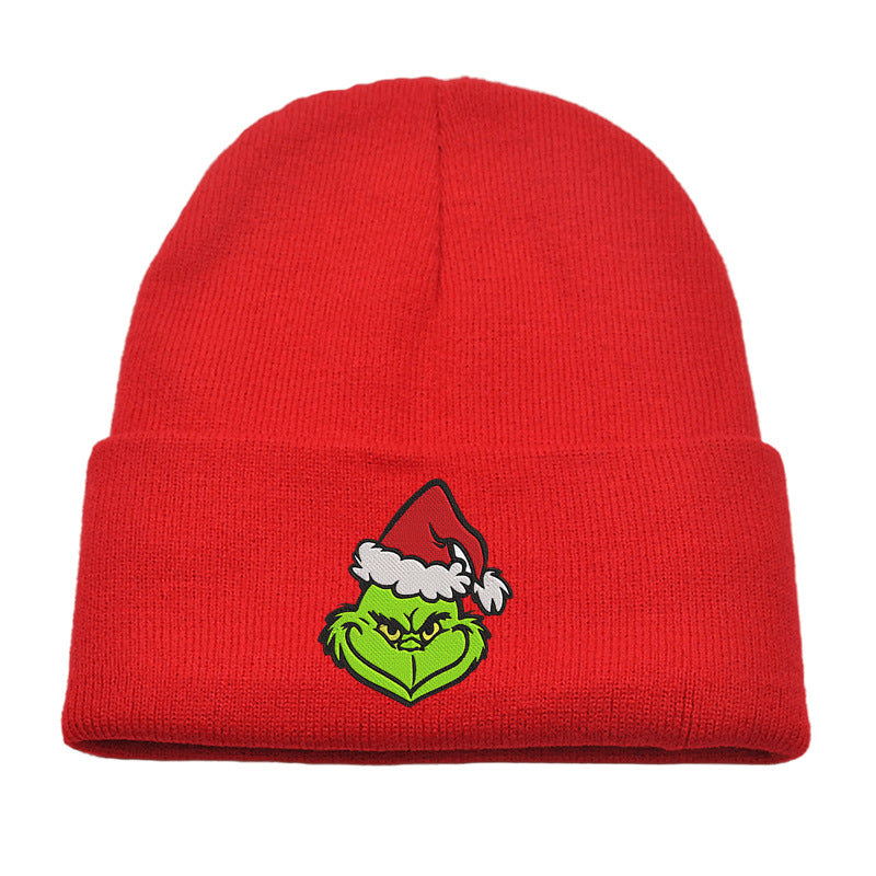 (Pre Order)Adults Christmas Embroidered Knitted Hat