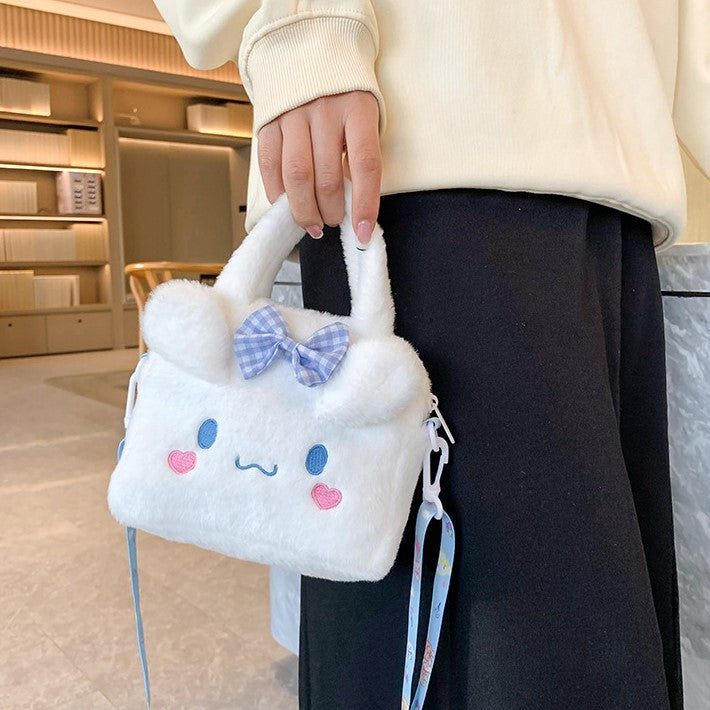 (Pre Order)Cartoon Plush Crossbody Bag