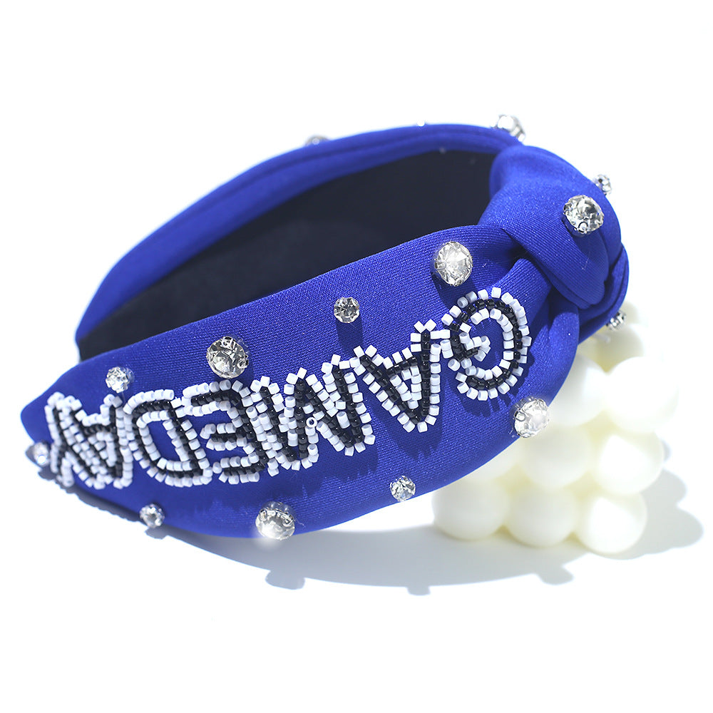 (Pre Order)Girls Stylish GAMEDAY Rhinestone Headband