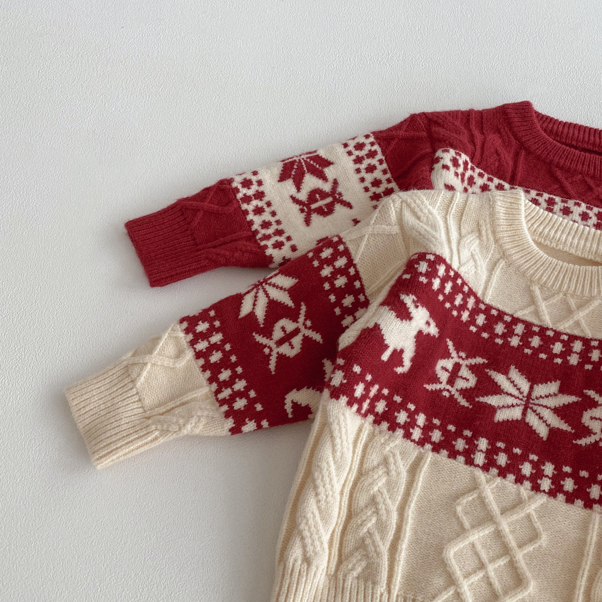 (Pre Order 2 Weeks)Unisex Christmas Jacquard Knit Sweater