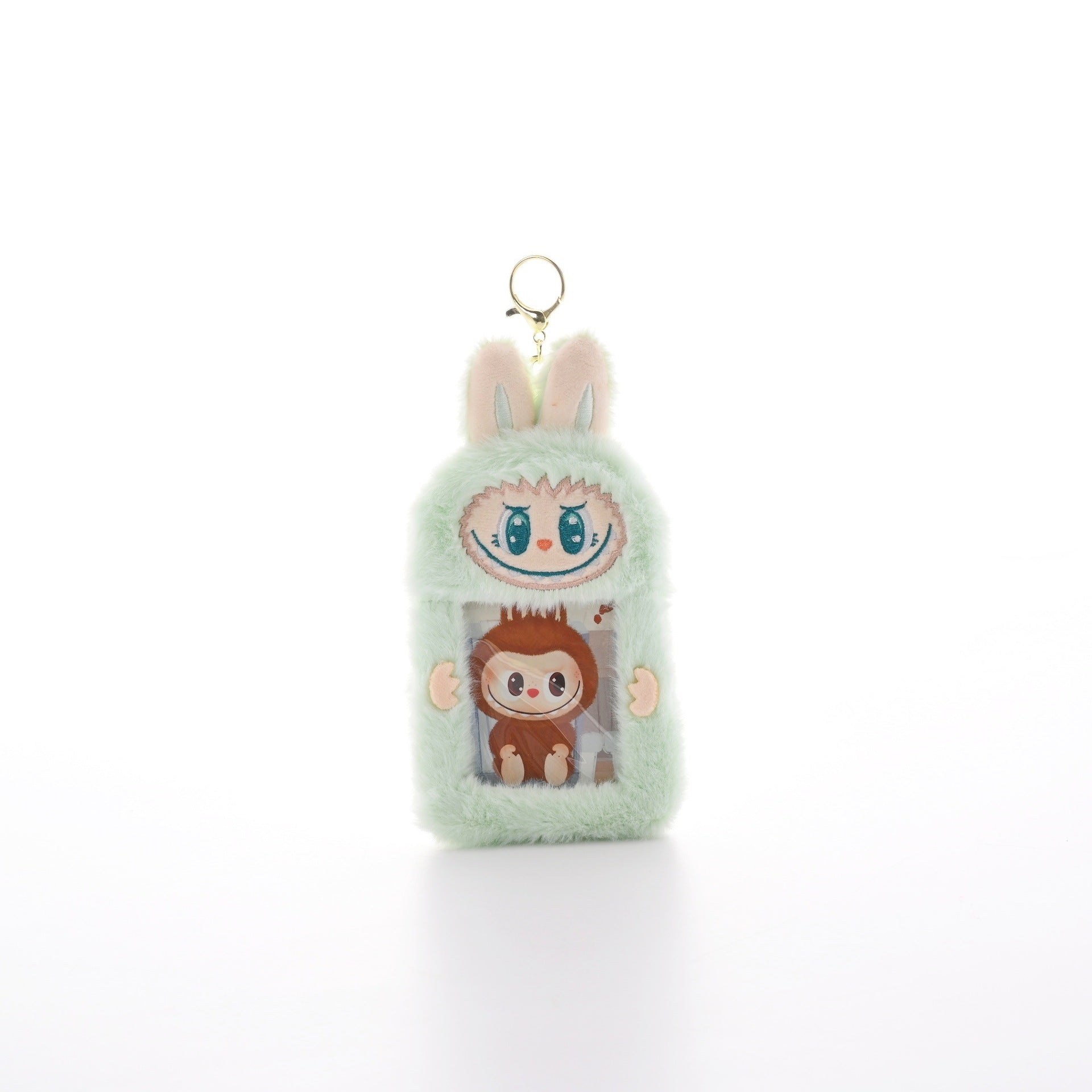 (Pre Order)Kids Cute Plush Keychain Card Case, Card Holder