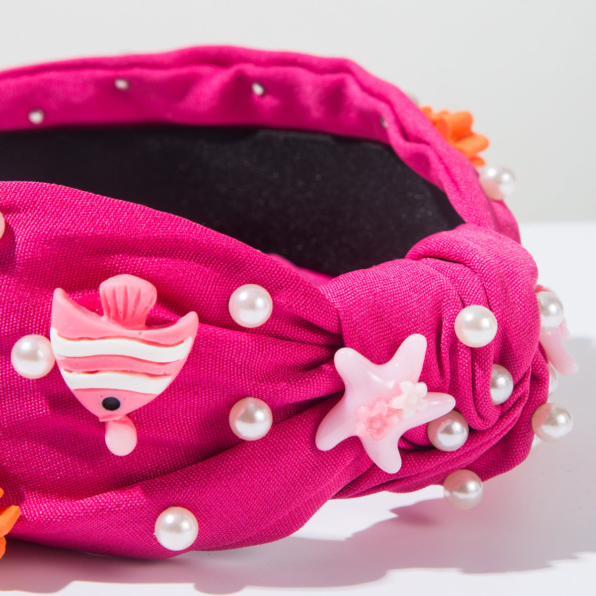 (Pre Order)Summer Stylish Sea Side Pearl Knotted Headband