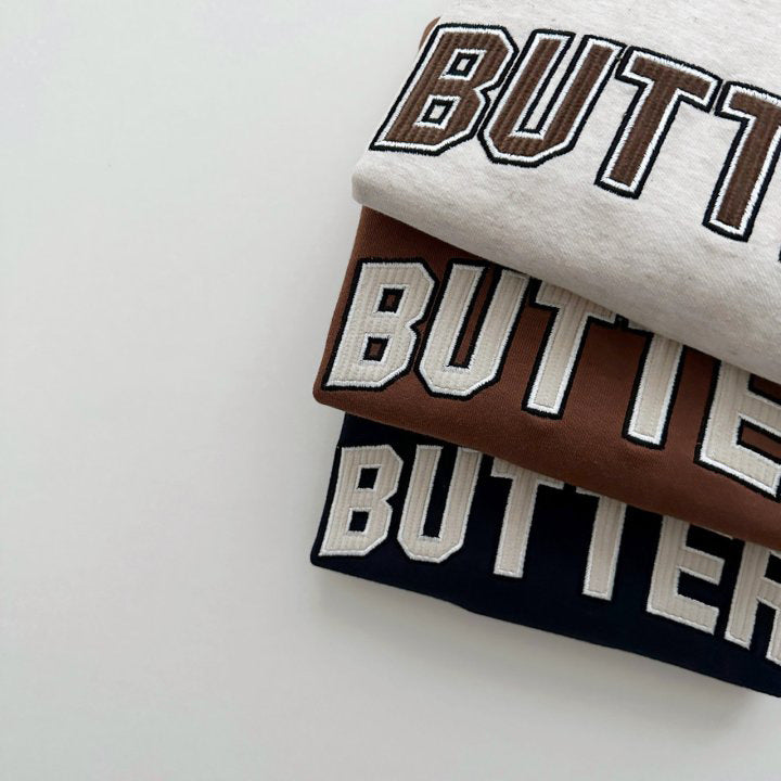 (Pre Order 2 Weeks)Unisex Fall Butter Applique Sweatshirt