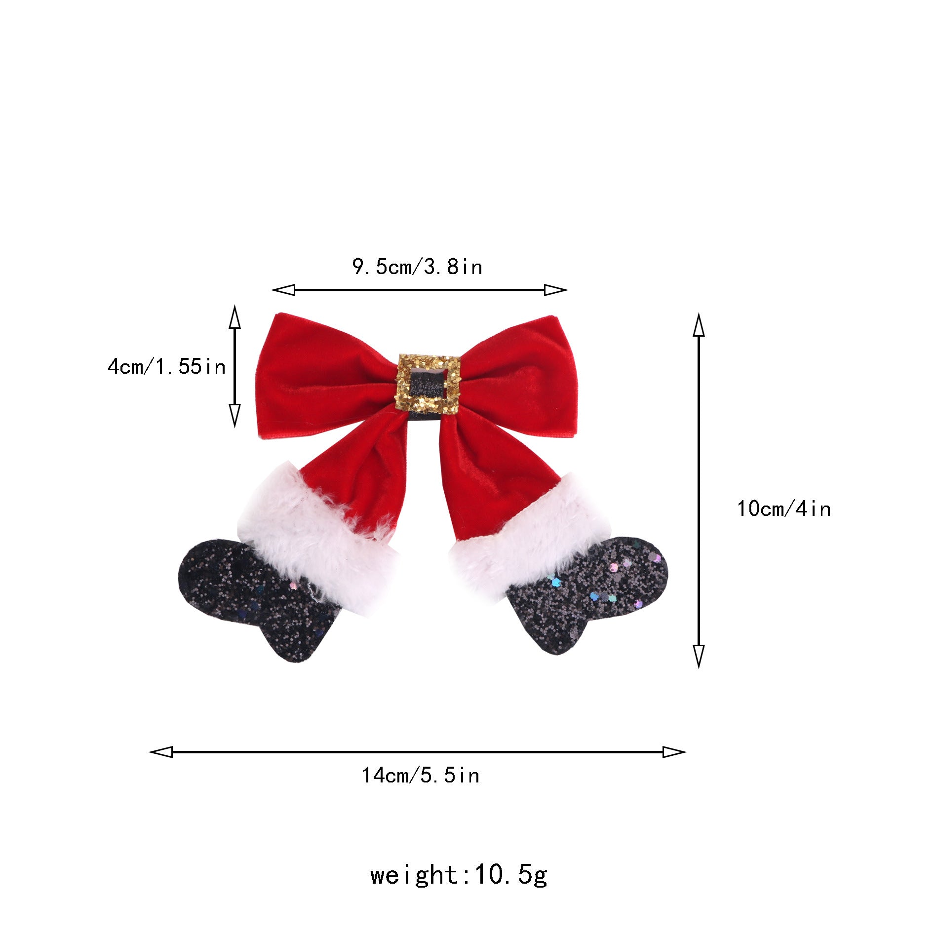 (Pre Order)Girls Christmas Bow Hair Clip