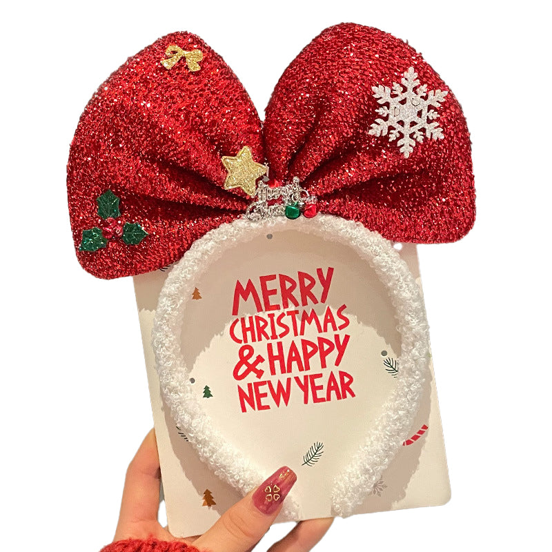 (Pre Order)Christmas Elk Bow Headband