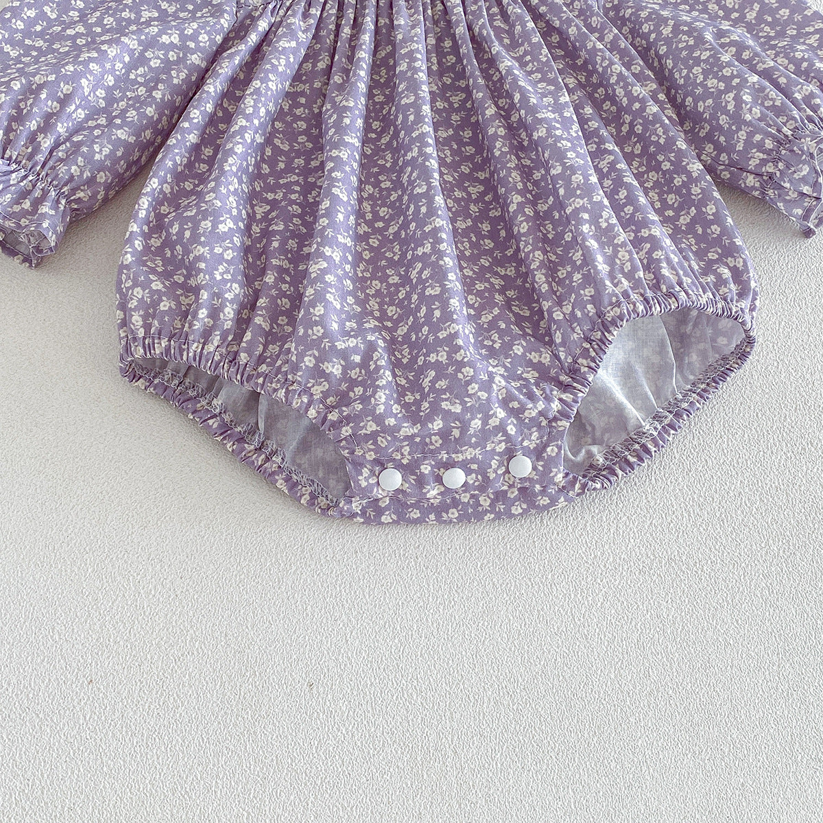 (Pre Order 2 Weeks)Sisters Fall Lavender Floral Lace Collar Dress&Romper