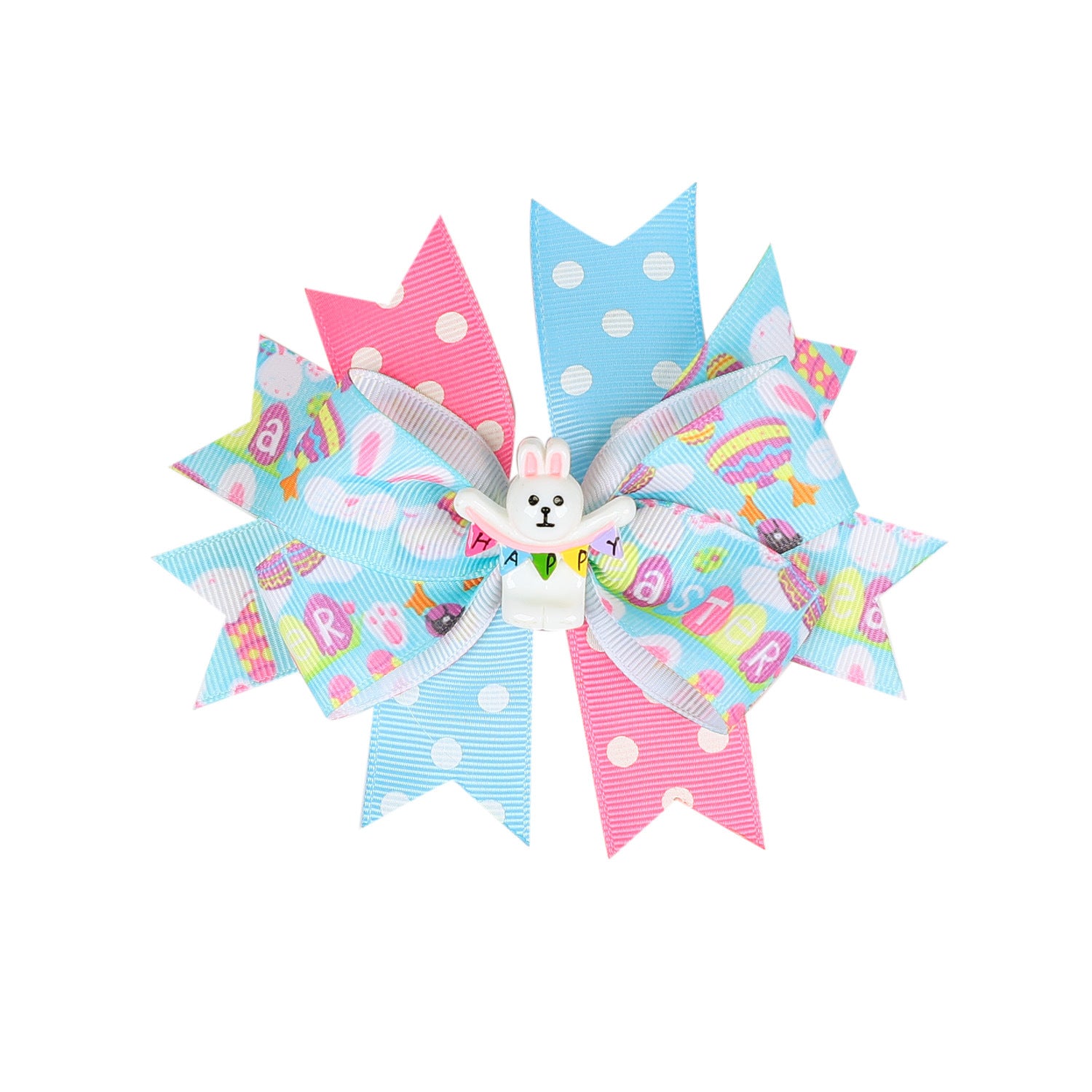 (Pre Order)Girls Easter Bunny Bow Hair Clip