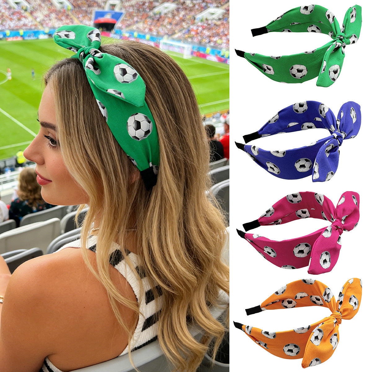 (Pre Order)The World Cup Stylish Knotted Headband