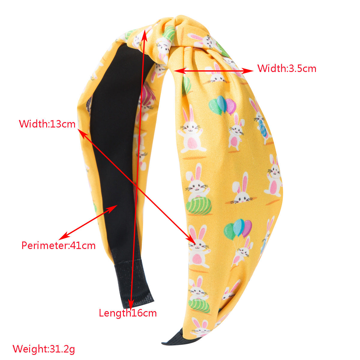 (Pre Order)Girls Easter Bunny Knotted Headband