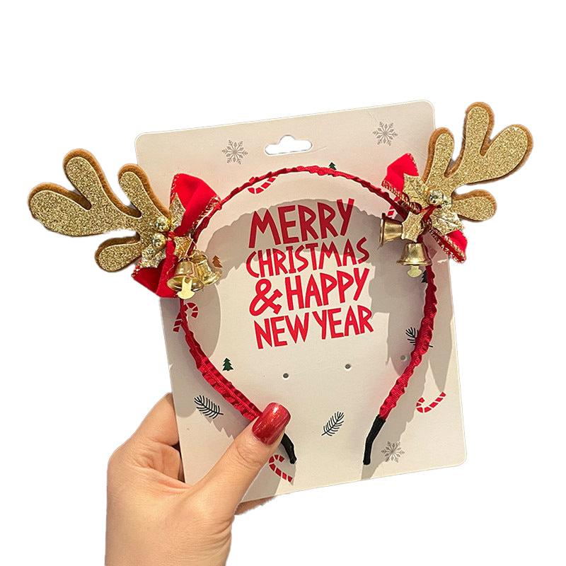 (Pre Order)Christmas Elk Bow Headband