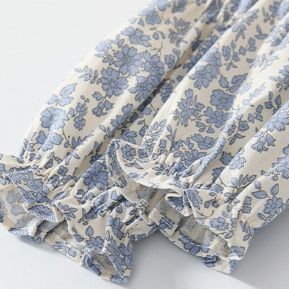 (In Production)Toddler Girls Spring&Summer Floral Print Romper