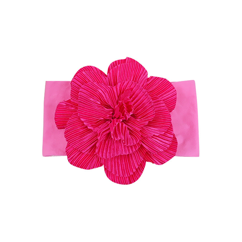 (Pre Order)Toddler Girls Soft Large-flowered Headband