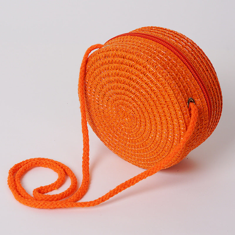 (Pre Order)Personalized Woven Bag with Name Embroidery - Customizable Bag for Kids