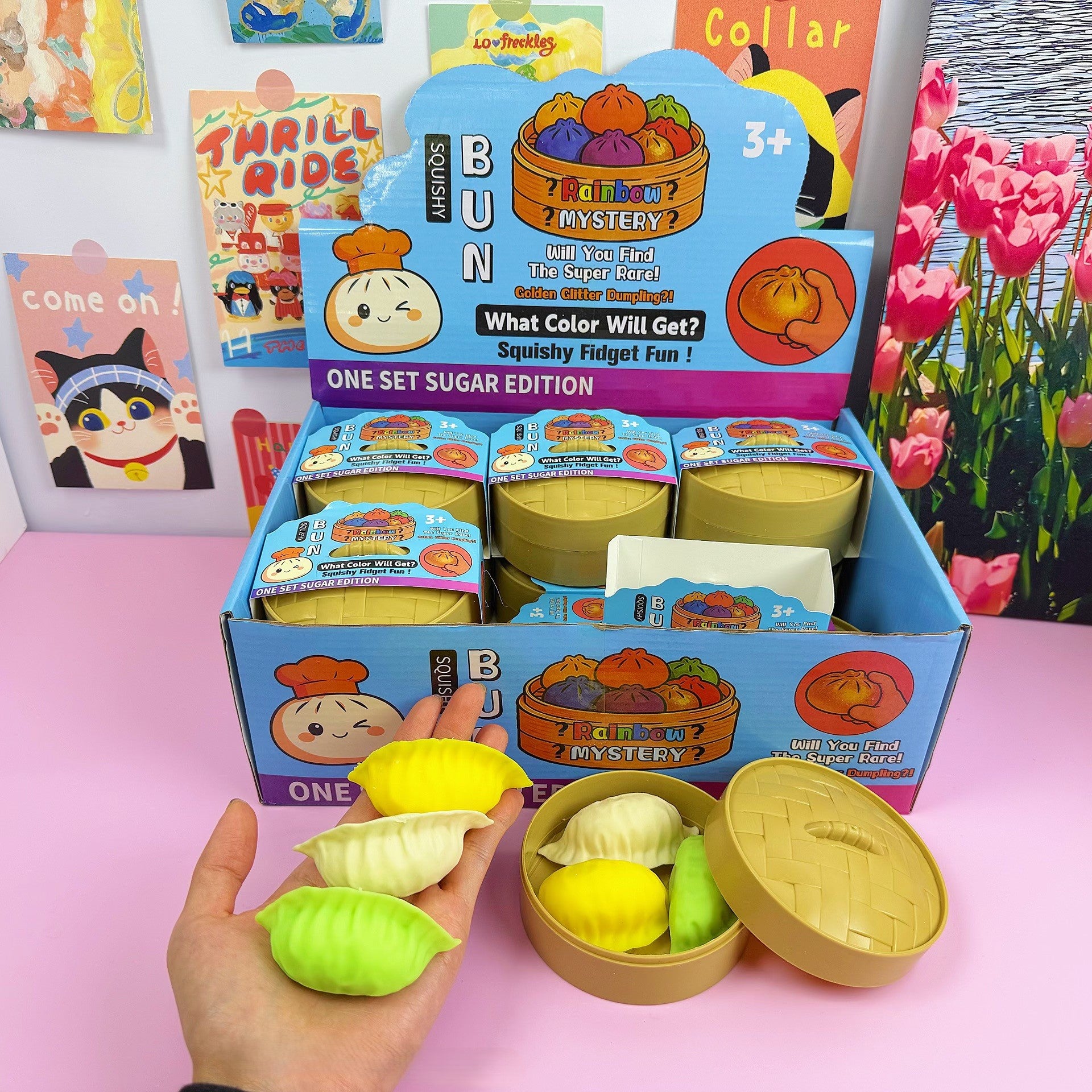 (Pre Order)Squishy Squeeze Dumpling Toy