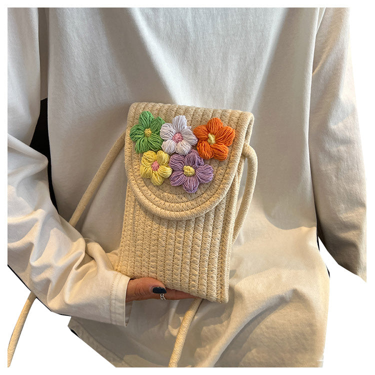 (Pre Order)Girls Spring and Summer Floral Crossbody Bag