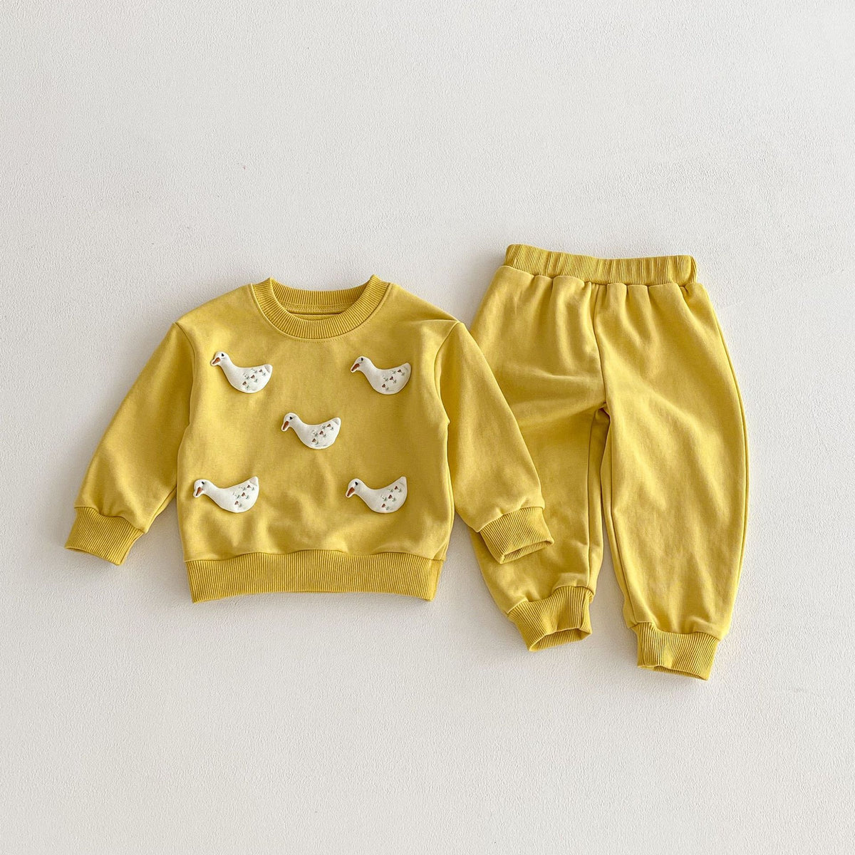 (Pre Order 2 Weeks)Girls Fall Solid Color Sweatshirt Set