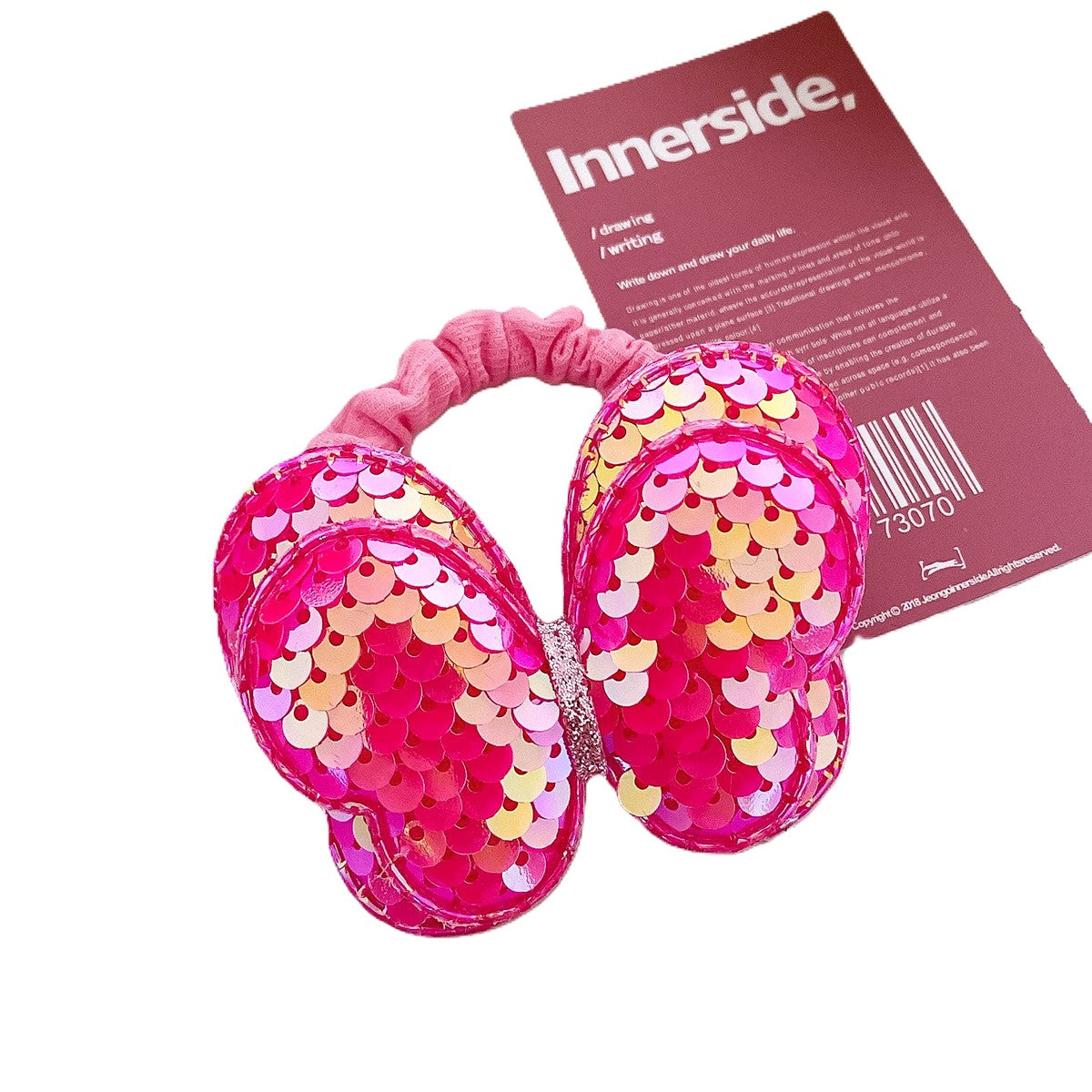 (Pre Order)Girls Sequined Butterfly Shape Hair Tie