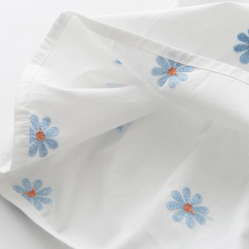 (In Production)Girls Spring and Summer Daisy Embroidery Dress
