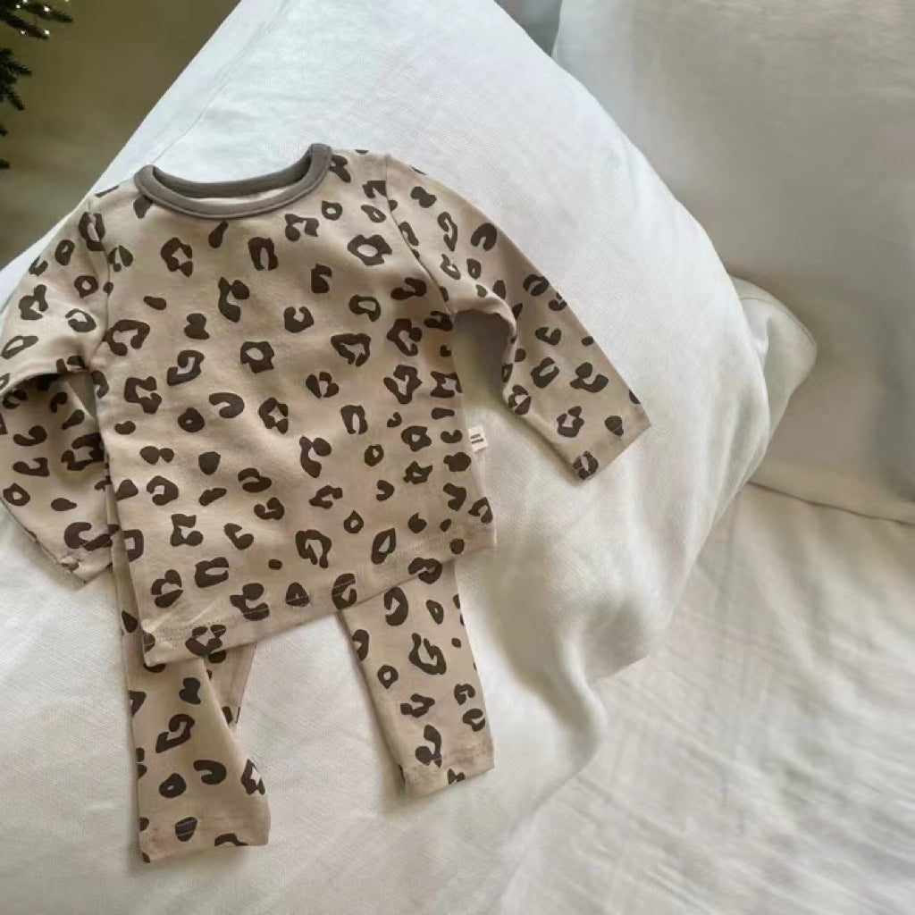 (Pre Order 2 Weeks)Kids Leopard Print Pajama Set