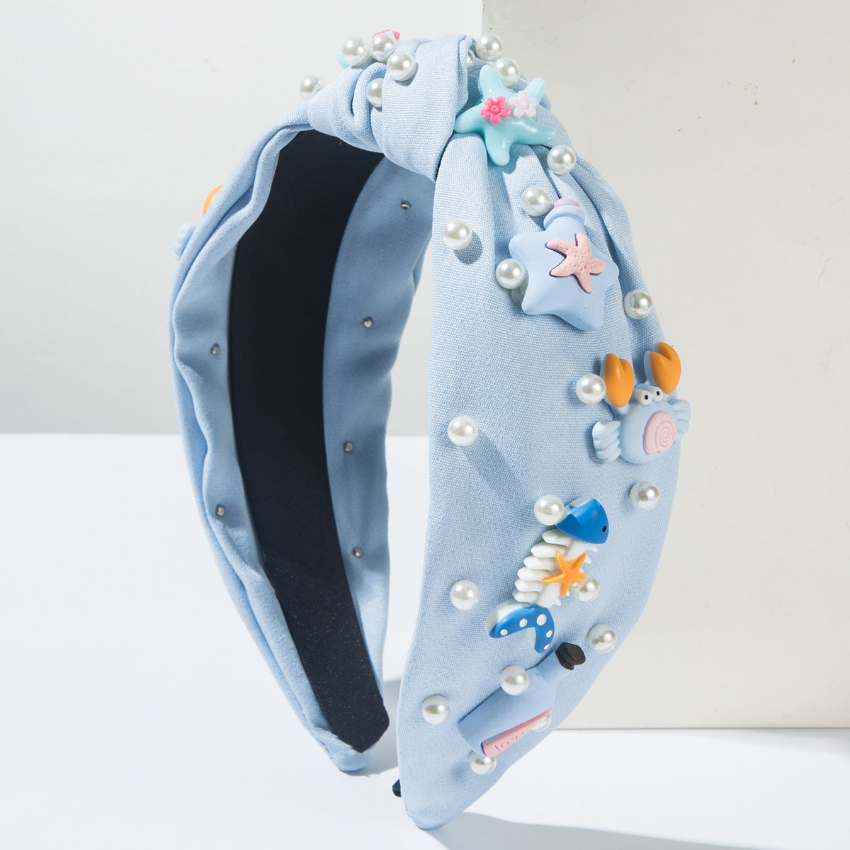 (Pre Order)Summer Stylish Sea Side Pearl Knotted Headband