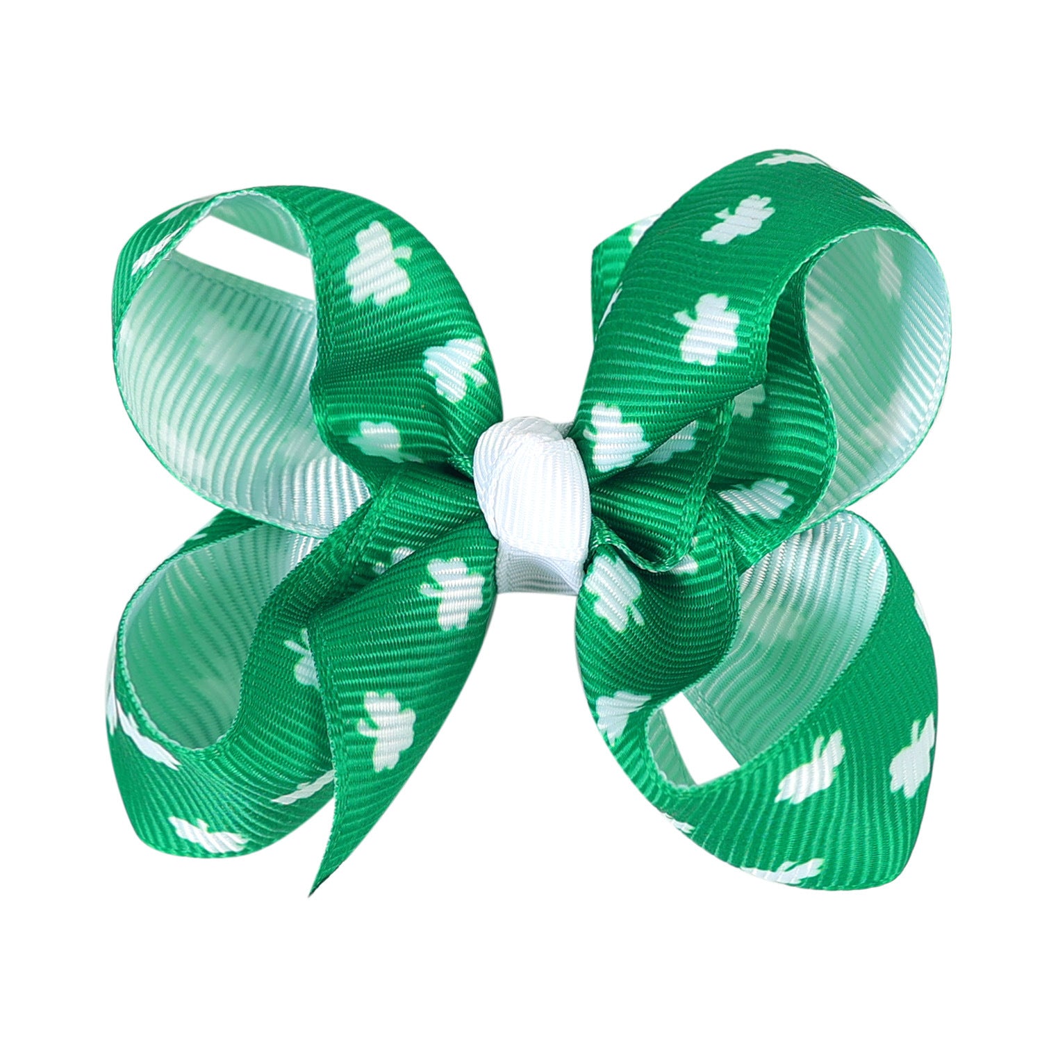 (Pre Order)Girls St.Patrick's Day Shamrock Bow Hair Clip