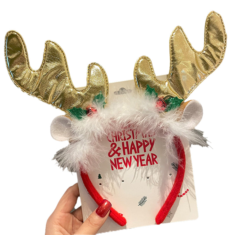 (Pre Order)Christmas Elk Bow Headband