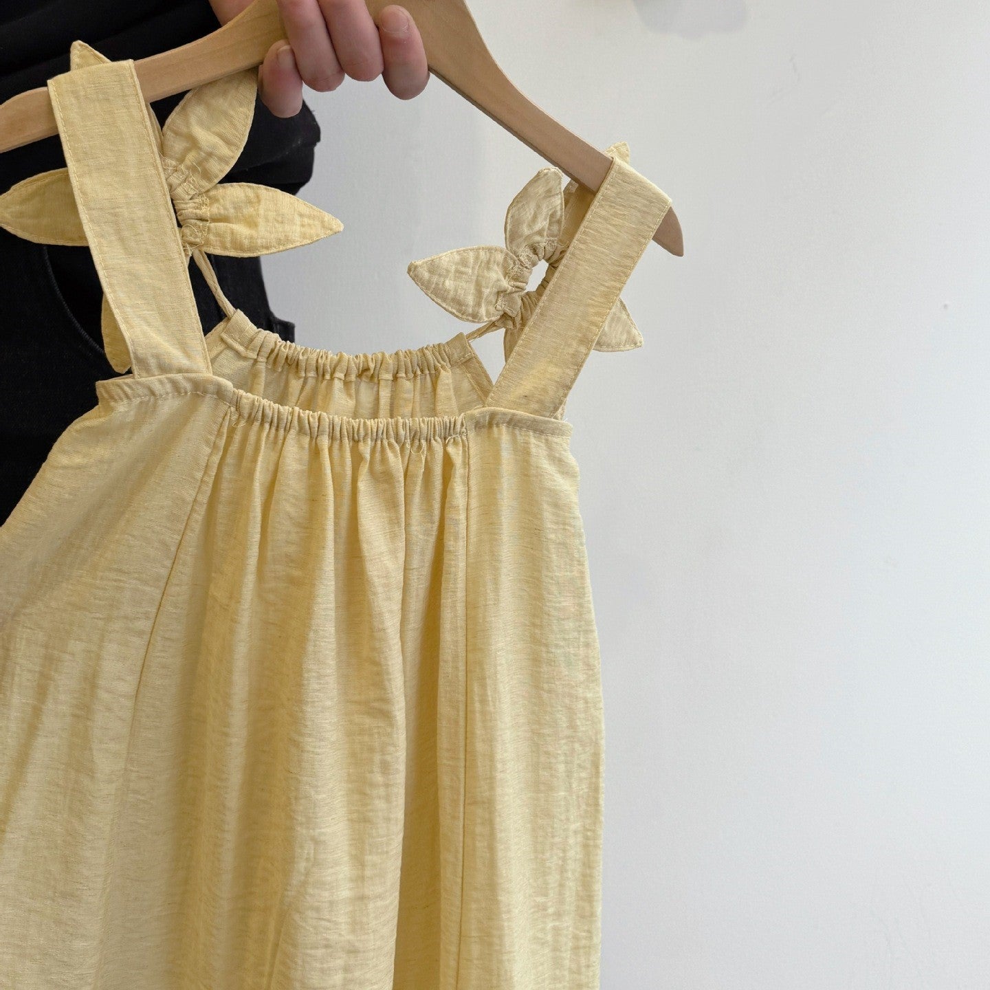 (In Production)Girls Summer Yellow Cotton Slip Dress