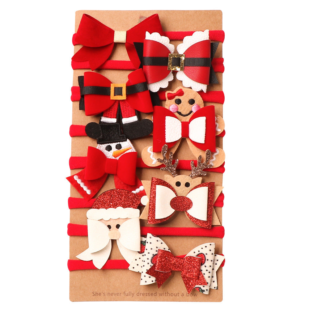 (Pre Order)Baby Girls Christmas Elastic Headband