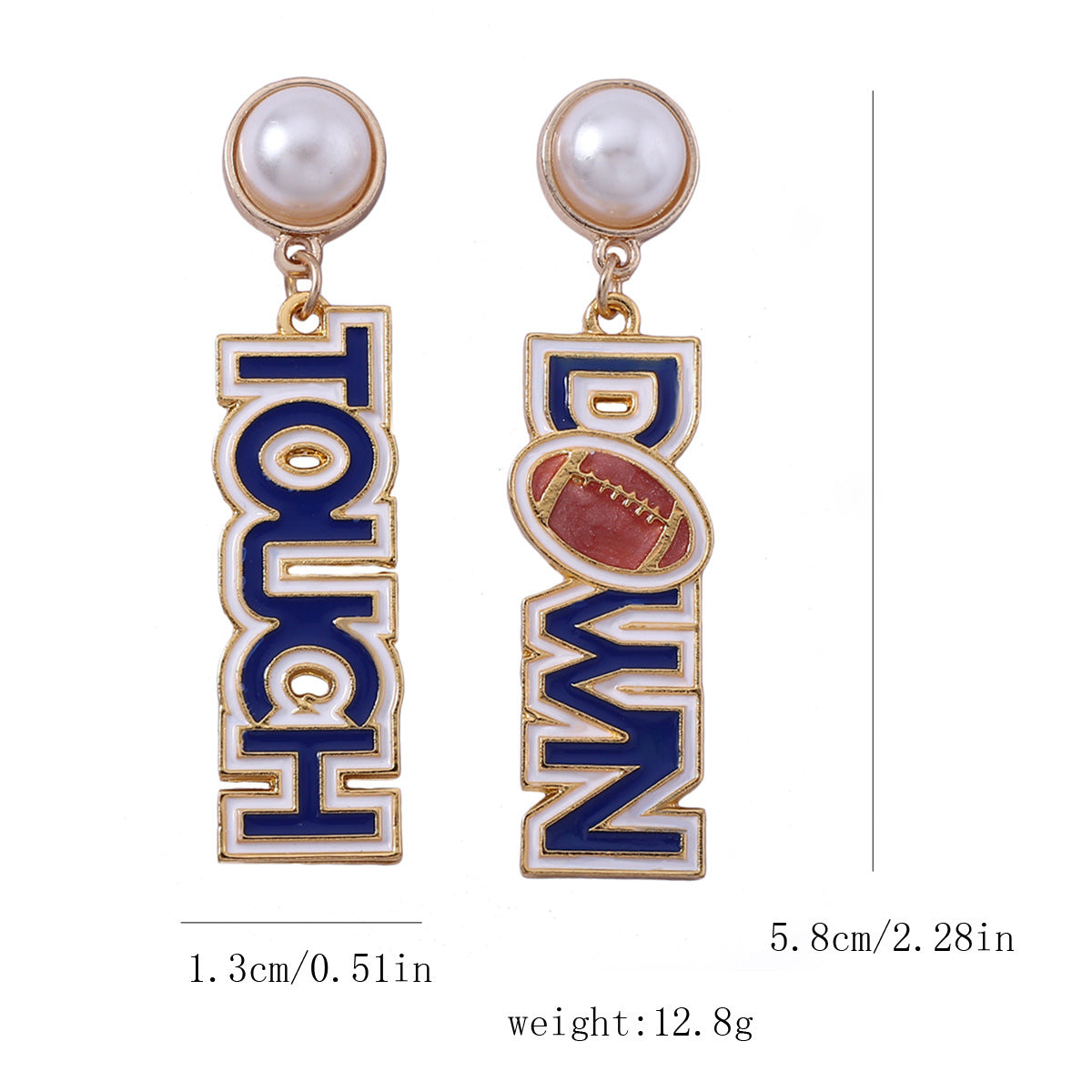 (Pre Order)Football TOUCH DOWN Pearl Earring