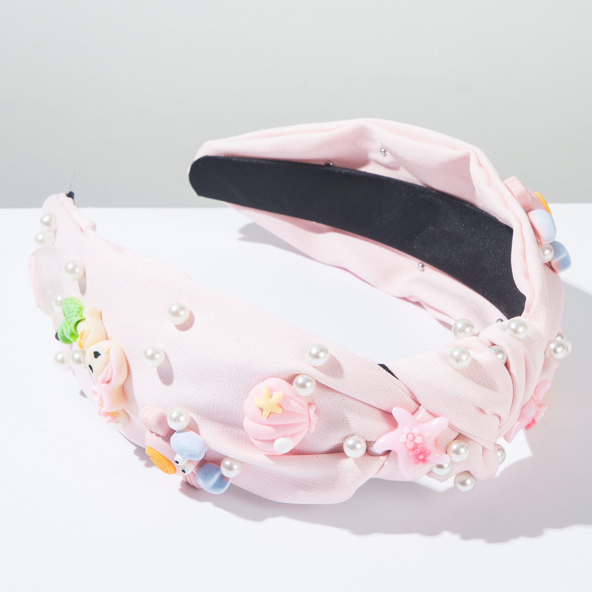 (Pre Order)Summer Stylish Sea Side Pearl Knotted Headband