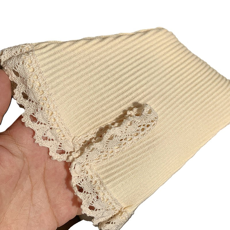 (In Production)Girls Fall&Winter Knitted Lace Flared Trousers