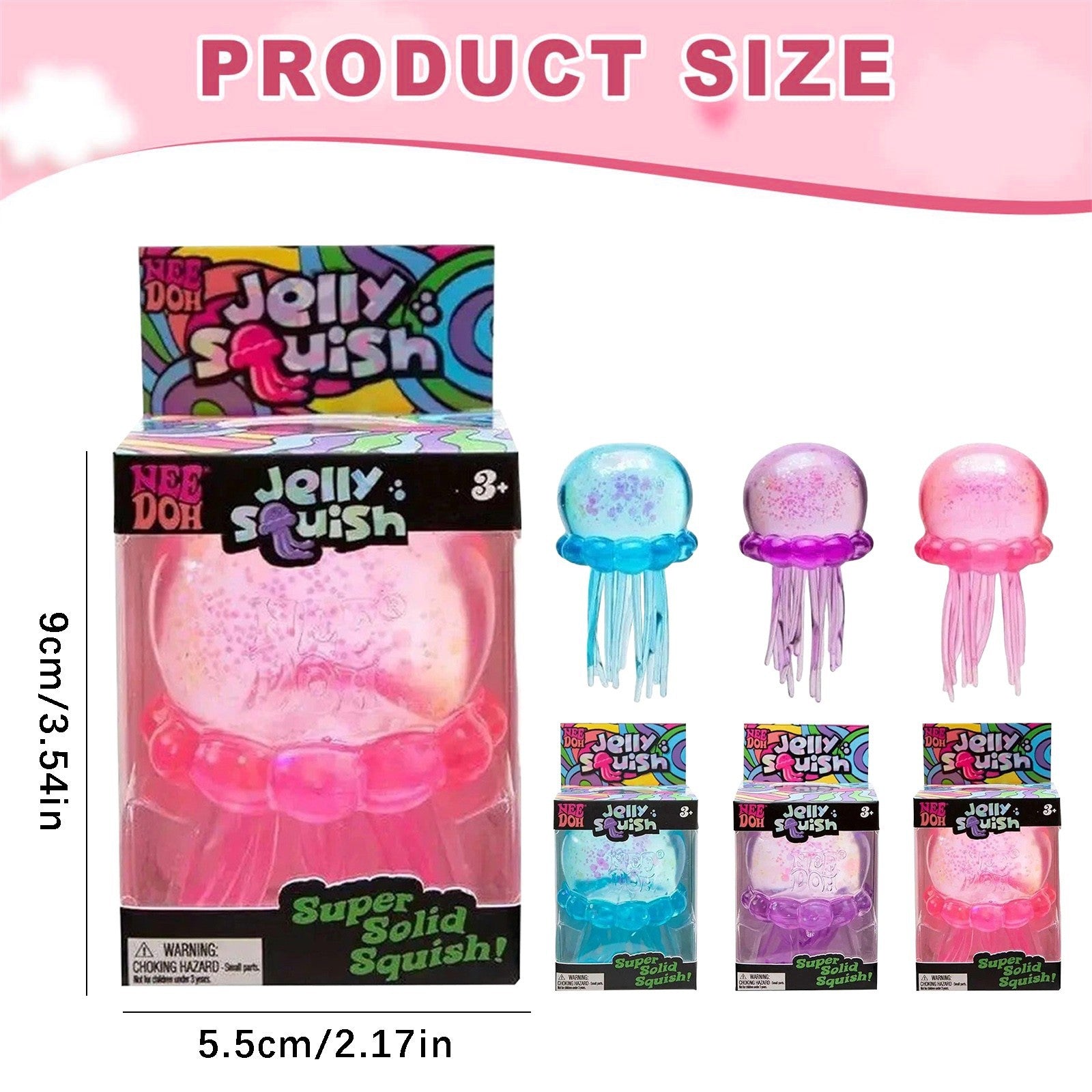 (Pre Order)Squeeze Jellyfish Toy