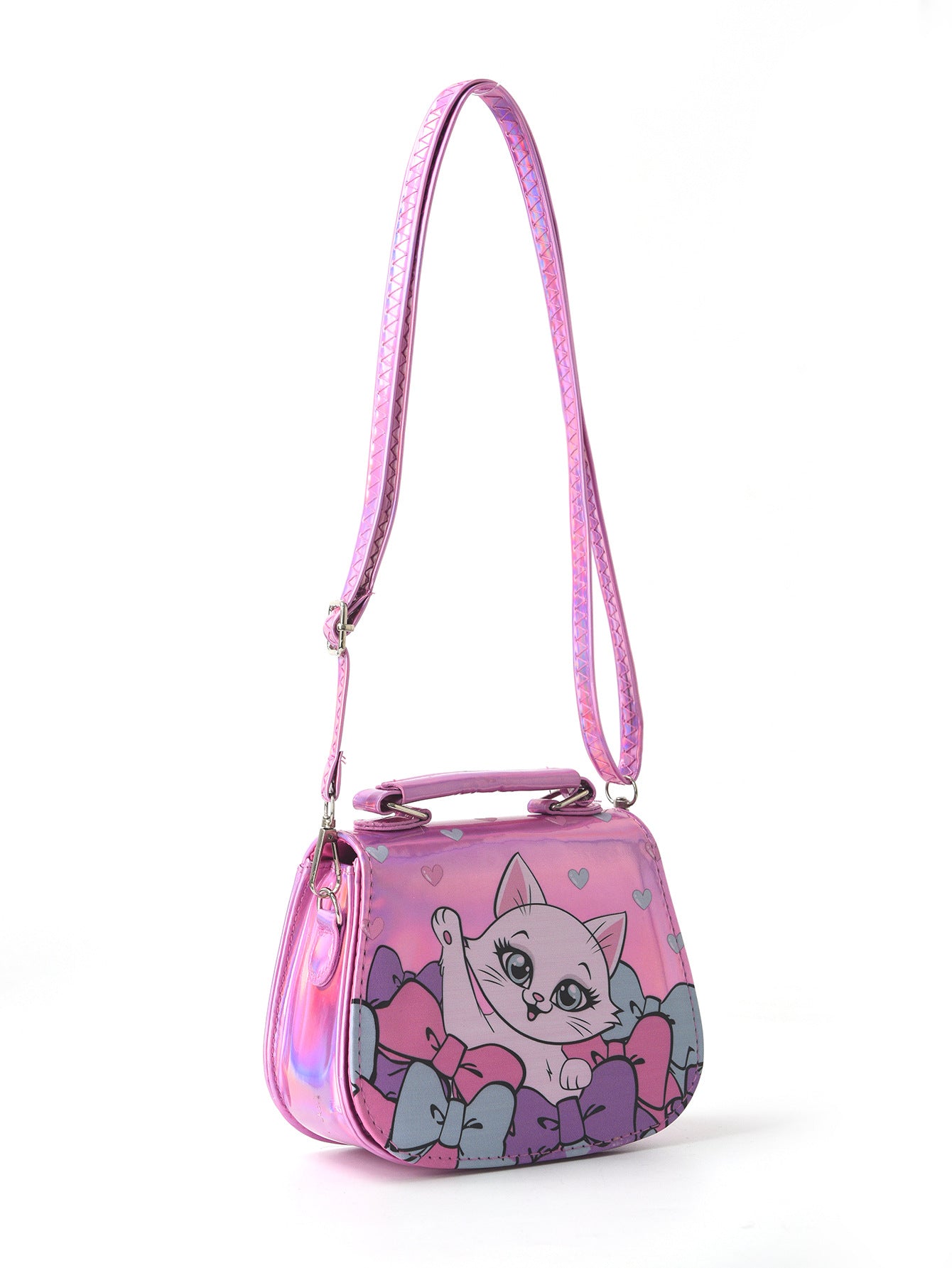 (Pre Order)Girls Summer Kitty&Unicorn Print Crossbody Single-shoulder Bag