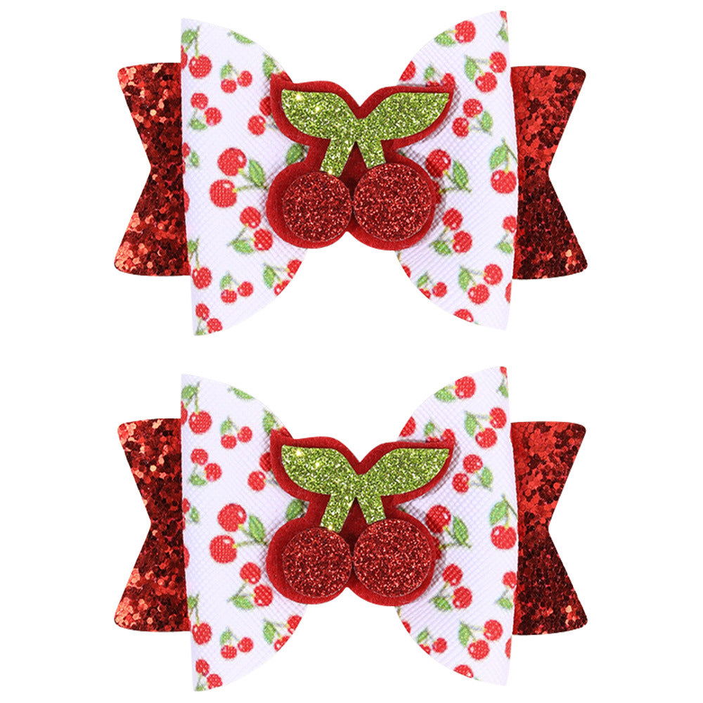 (Pre Order)Girls Spring&Summer Cherry Hair Clip