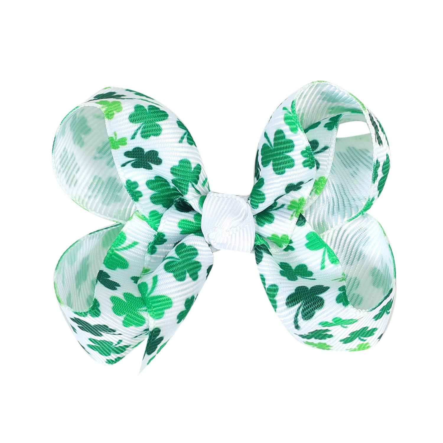 (Pre Order)Girls St.Patrick's Day Shamrock Bow Hair Clip