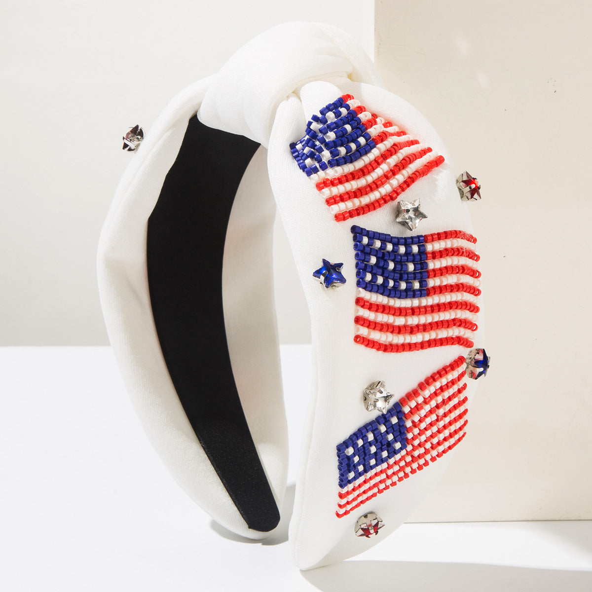 (Pre Order)Patriotic Stylish Seed Beads Headband