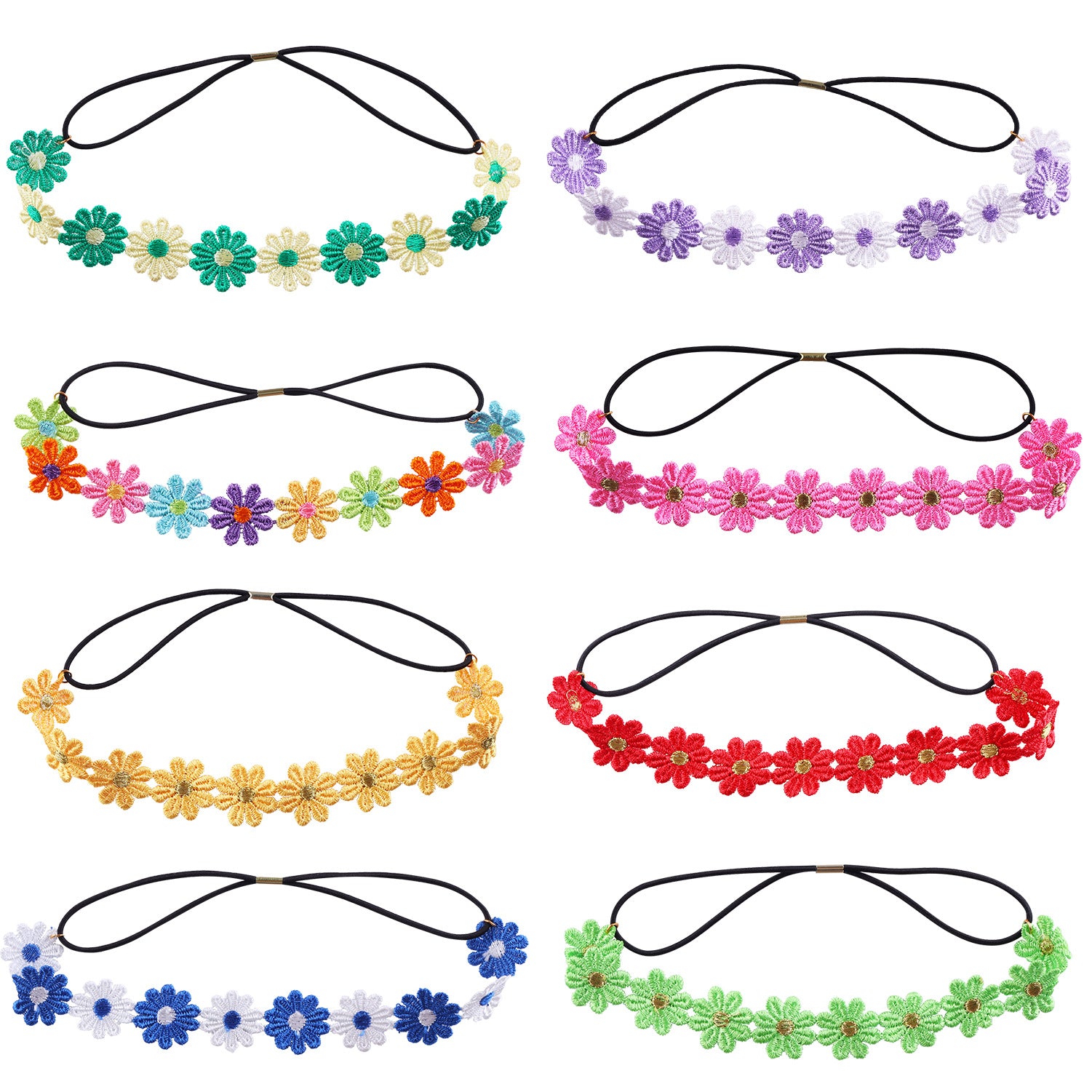 (Pre Order)Girls Summer Colorful Daisy Hair Band