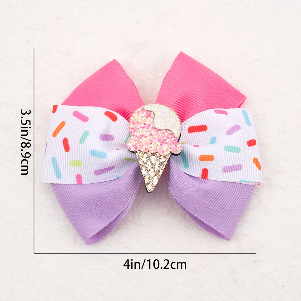 (Pre Order)Girls Spring&Summer Ice Cream Hair Clip