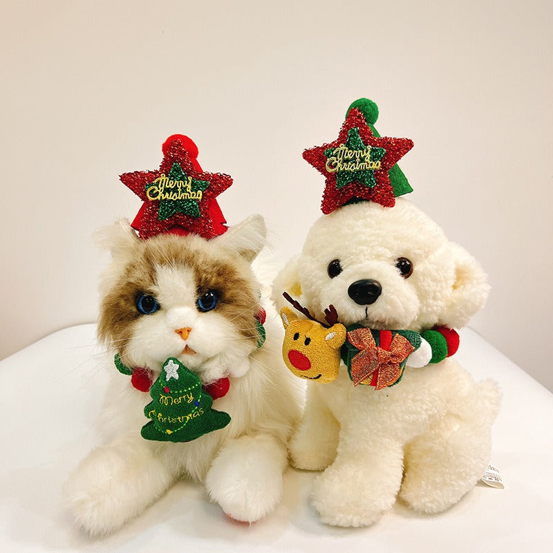 (Pre Order)Christmas Pets Collar and Hat