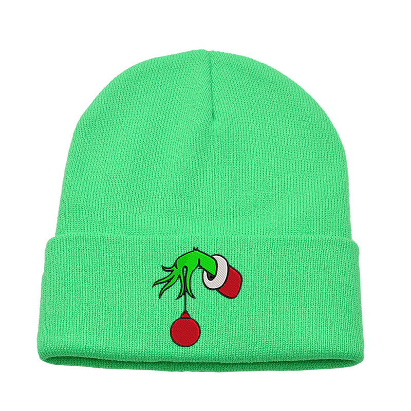 (Pre Order)Adults Christmas Embroidered Knitted Hat
