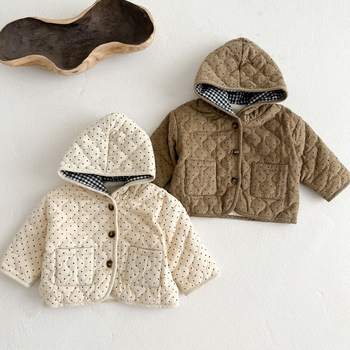(Pre Order 2 Weeks)Kids Fall&Winter Dot Jacket